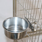 MYLOVELYPET Stainless Steel Bird Feeding Cup – Easy Daily Care – supplier product photo 3