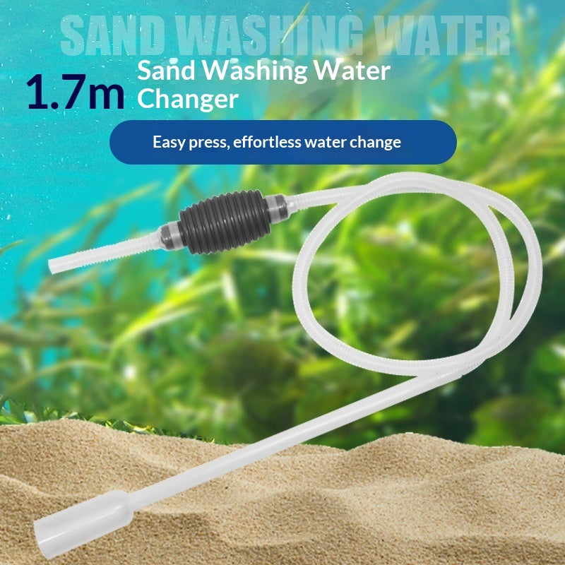MYLOVELYPET Manual Aquarium Water Changer – 1.7 m Siphon Tube – supplier product photo 5
