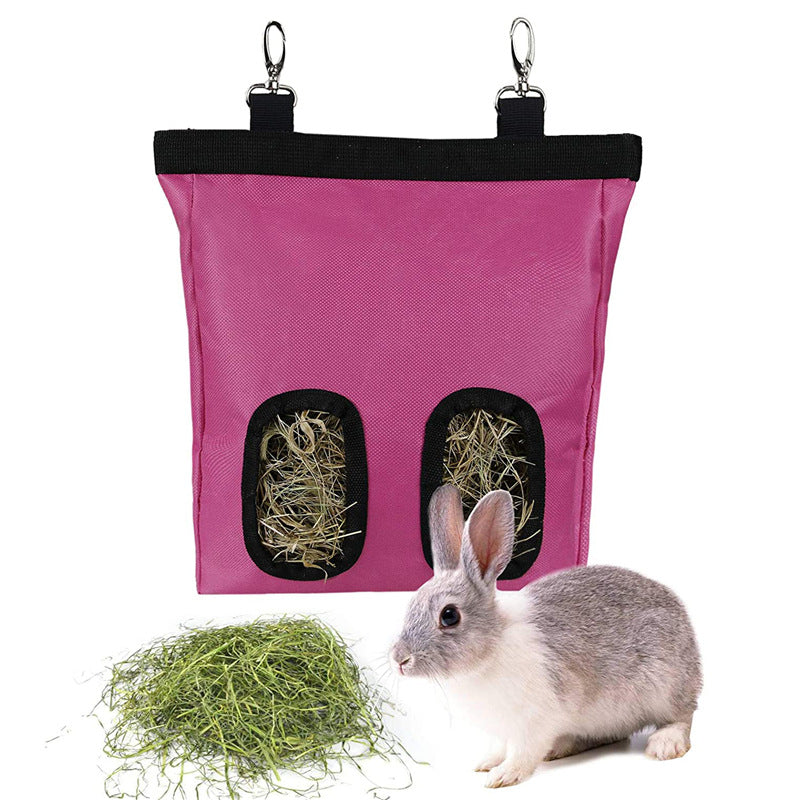 MYLOVELYPET Hanging Hay Feeder Bag – Rabbit & Guinea Pig Cage Organizer – supplier product photo 2