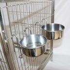 MYLOVELYPET Stainless Steel Bird Feeding Cup – Easy Daily Care – supplier product photo 2
