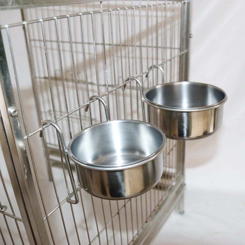 MYLOVELYPET Stainless Steel Bird Feeding Cup – Easy Daily Care – supplier product photo 2