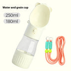 Portable dog water bottle product illustration