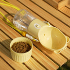 MYLOVELYPET portable dog travel water bottle with integrated drinking bowl