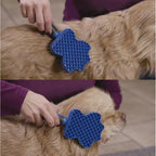 Flexible silicone dog grooming brush