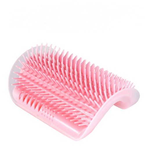 Cat self-grooming wall corner brush