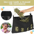 Hanging rabbit guinea pig hay feeding bag