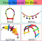 MYLOVELYPET set of seven wooden bird and parrot toys